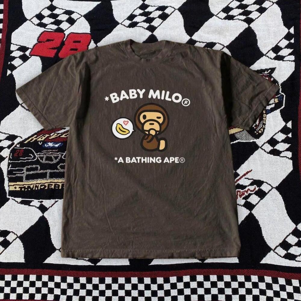 Brown And White Bape  Tee